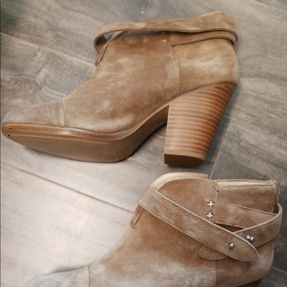 NEW [Rag & Bone] Harrow camel suede booties boots - Picture 5 of 6